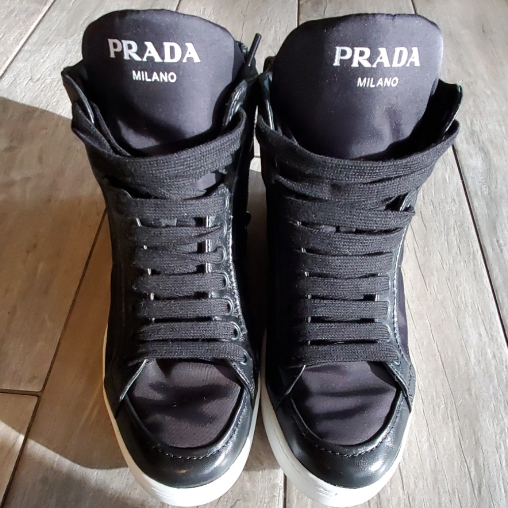 Prada hightop sneakers